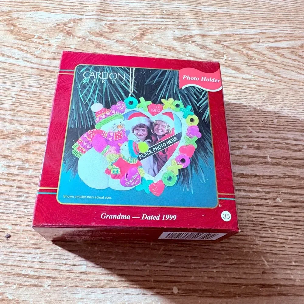Grandma Dated 1999 Hallmark Ornament Photo Holder